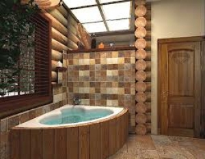 Ванная комната в стиле кантри 