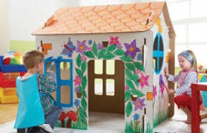 Дом из картона своими руками